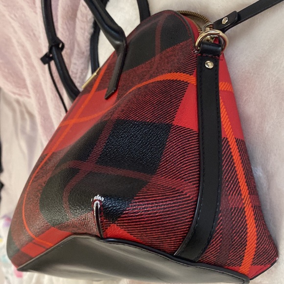 Kate Spade shoulder bag, red, black, and slightly orange - Picture 8 of 9